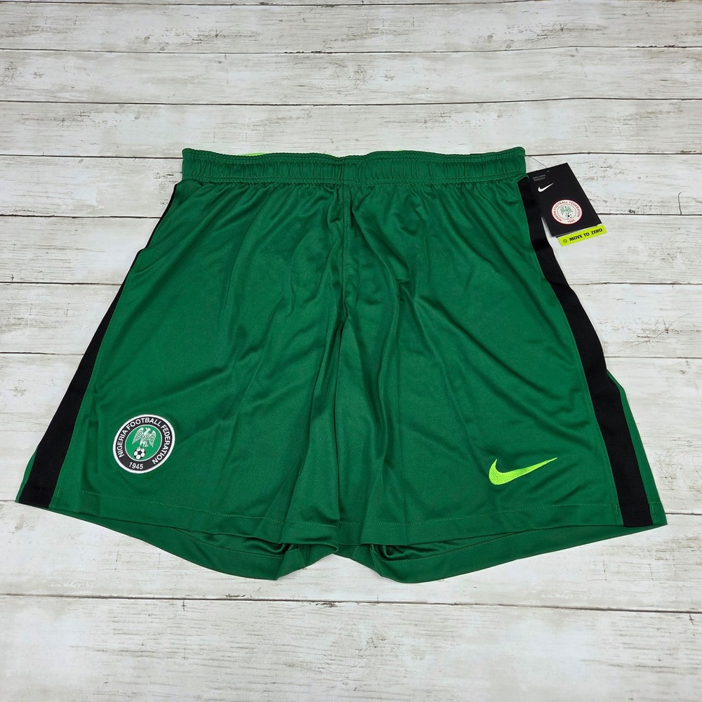 Nike Soccer Shorts Men XXL Green Nigeria NFF CT4228-302 Slim Fit Dri-FIT New